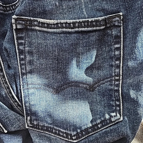 American Eagle Original Straight Flex 32x36 dark wash lightly distressed - Picture 6 of 8